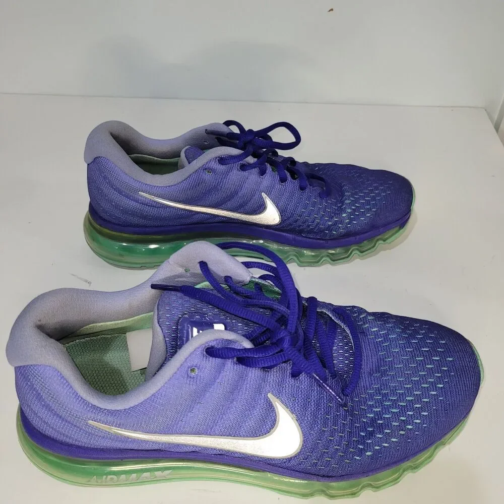 Nike Air Max 2017 Women's Running Shoes Size 9.5 Concord Violet 849560-402